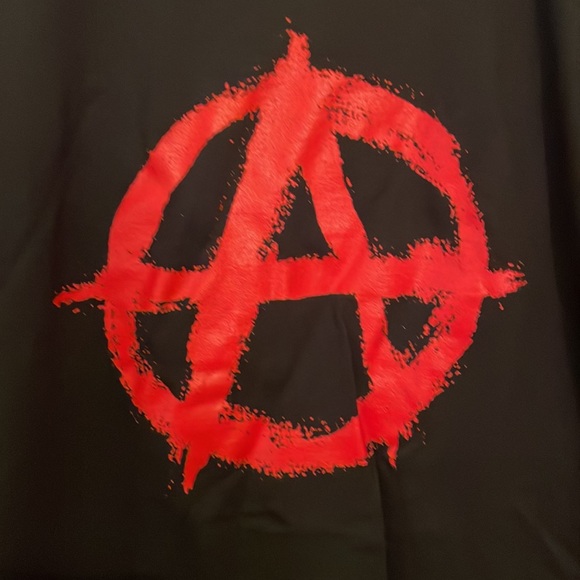 Black Anarchy Graphic Tee - Picture 2 of 3